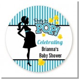 Ready To Pop Teal - Personalized Baby Shower Table Confetti