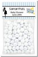 Ready To Pop Blue - Custom Baby Shower Treat Bag Topper