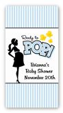Ready To Pop Blue - Custom Rectangle Baby Shower Sticker/Labels Ready To Pop Blue - Custom Rectangle Baby Shower Sticker/Labels