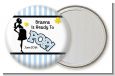 Ready To Pop Blue - Personalized Baby Shower Pocket Mirror Favors thumbnail