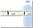Ready To Pop Blue - Personalized Baby Shower Water Bottle Labels thumbnail