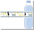 Ready To Pop Blue - Personalized Baby Shower Water Bottle Labels thumbnail