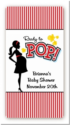 Ready To Pop ® - Custom Rectangle Baby Shower Sticker/Labels
