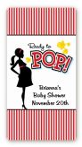 Ready To Pop - Custom Rectangle Baby Shower Sticker/Labels