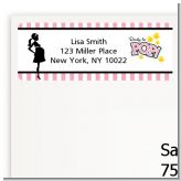 Ready To Pop Pink - Baby Shower Return Address Labels