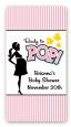 Ready To Pop Pink - Custom Rectangle Baby Shower Sticker/Labels thumbnail