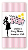 Ready To Pop Pink - Custom Rectangle Baby Shower Sticker/Labels