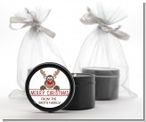 Reindeer - Christmas Black Candle Tin Favors