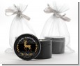 Reindeer Gold Glitter - Christmas Black Candle Tin Favors thumbnail