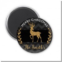 Reindeer Gold Glitter - Personalized Christmas Magnet Favors