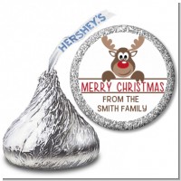 Reindeer - Hershey Kiss Christmas Sticker Labels