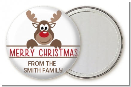 Reindeer - Personalized Christmas Pocket Mirror Favors