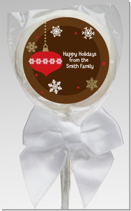 Retro Ornaments - Personalized Christmas Lollipop Favors