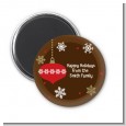 Retro Ornaments - Personalized Christmas Magnet Favors thumbnail