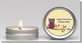 Retro Owl - Birthday Party Candle Favors