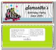 Retro Roller Skate Party - Personalized Birthday Party Candy Bar Wrappers thumbnail