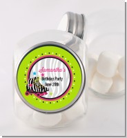 Retro Roller Skate Party - Personalized Birthday Party Candy Jar