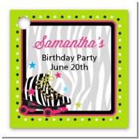 Retro Roller Skate Party - Personalized Birthday Party Card Stock Favor Tags