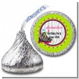 Retro Roller Skate Party - Hershey Kiss Birthday Party Sticker Labels thumbnail