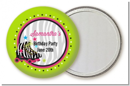 Retro Roller Skate Party - Personalized Birthday Party Pocket Mirror Favors