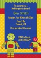 Robot Party - Birthday Party Invitations thumbnail