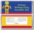 Robot Party - Personalized Birthday Party Candy Bar Wrappers thumbnail
