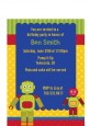 Robot Party - Birthday Party Petite Invitations thumbnail