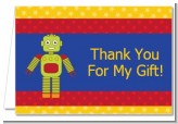 Robot Party - Birthday Party Thank You Cards