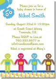 Robots - Baby Shower Invitations