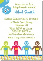 Robots - Baby Shower Invitations