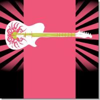 Rock Star Guitar Pink Birthday Party Theme