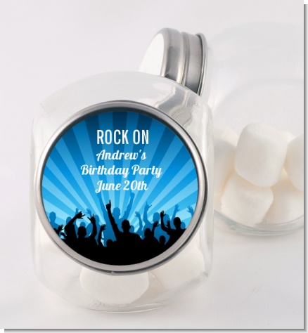 Rock Band | Like A Rock Star Boy - Personalized Birthday Party Candy Jar