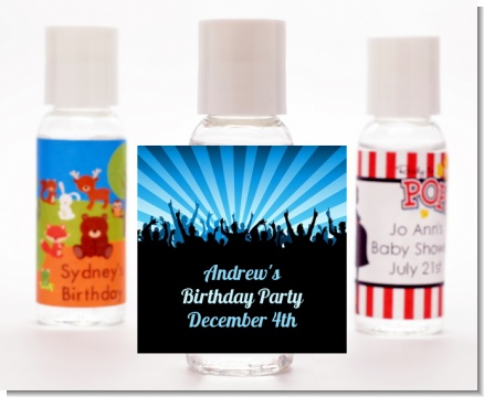 Rock Band | Like A Rock Star Boy - Personalized Birthday Party Hand Sanitizers Favors