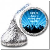 Rock Band | Like A Rock Star Boy - Hershey Kiss Birthday Party Sticker Labels