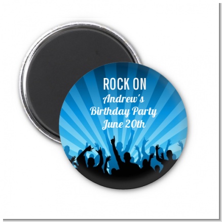 Rock Band | Like A Rock Star Boy - Personalized Birthday Party Magnet Favors