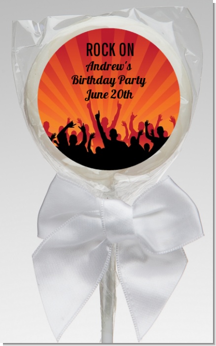 Rock Band | Like A Rock Star Girl - Personalized Birthday Party Lollipop Favors