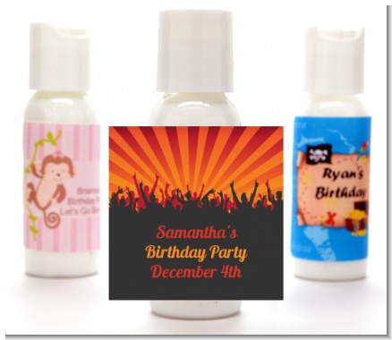 Rock Band | Like A Rock Star Girl - Personalized Birthday Party Lotion Favors