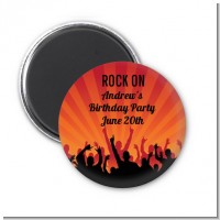 Rock Band | Like A Rock Star Girl - Personalized Birthday Party Magnet Favors