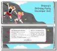 Rock Climbing - Personalized Birthday Party Candy Bar Wrappers thumbnail