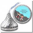 Rock Climbing - Hershey Kiss Birthday Party Sticker Labels thumbnail