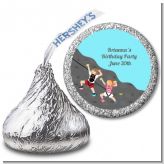 Rock Climbing - Hershey Kiss Birthday Party Sticker Labels