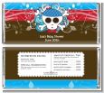 Rock Star Baby Boy Skull - Personalized Baby Shower Candy Bar Wrappers thumbnail