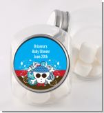 Rock Star Baby Boy Skull - Personalized Baby Shower Candy Jar