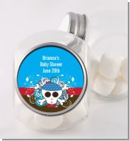 Rock Star Baby Boy Skull - Personalized Baby Shower Candy Jar