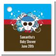 Rock Star Baby Boy Skull - Personalized Baby Shower Card Stock Favor Tags thumbnail