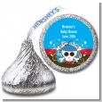 Rock Star Baby Boy Skull - Hershey Kiss Baby Shower Sticker Labels thumbnail