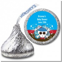 Rock Star Baby Boy Skull - Hershey Kiss Baby Shower Sticker Labels