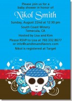 Rock Star Baby Boy Skull - Baby Shower Invitations