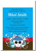 Rock Star Baby Boy Skull - Baby Shower Petite Invitations