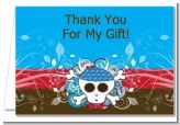 Rock Star Baby Boy Skull - Baby Shower Thank You Cards